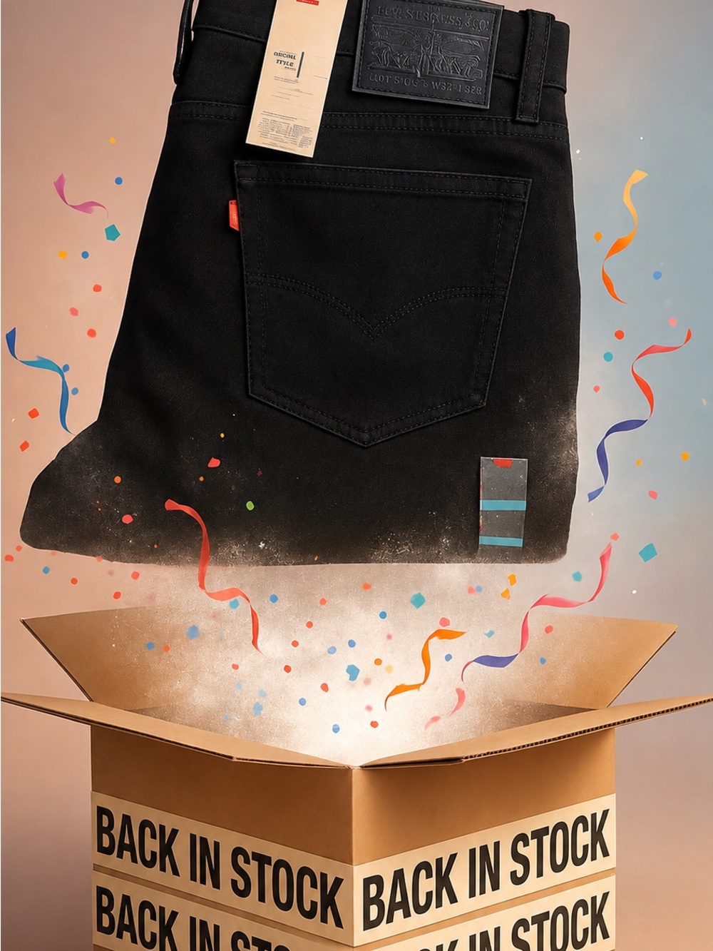Men's W40 L34 Black Jeans - Classic Black Twill Jeans